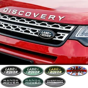 3D Letter Car Engine Hood Emblem, Front Grille Sticker, Automotive Accessories for Land Rover Discovery 3 4 R4 Range Rover Evoque Sport