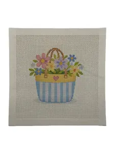 Mother's Day Basket Needlepoint Canvas Mother's Day Basket Needlepoint Canvas