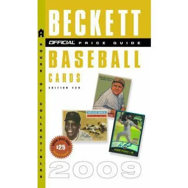 USED Soft Cover Book - The Official Beckett Price Guide to Baseball Sportscards 2009 (Edition #29) by Dr. James Beckett - English Trading Card Collectibles Reference, Good