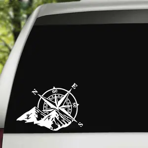 Compass car sticker reflective body sticker Compass direction prompt car sticker Car Decals Universal car sticker Sticker For Cars