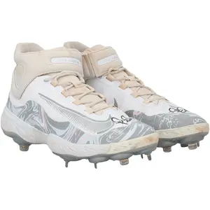 Pete Alonso New York Mets Autographed Game-Used White and Gray Nike Cleats from the 2025 MLB Season - NR81043703-04 - Fanatics Authentic Certified
