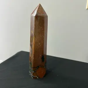 Red jasper crystal tower