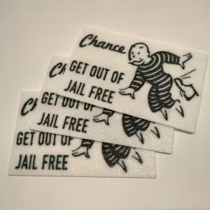 Get Out Of Jail Free Card (3 Pack - Plastic)
