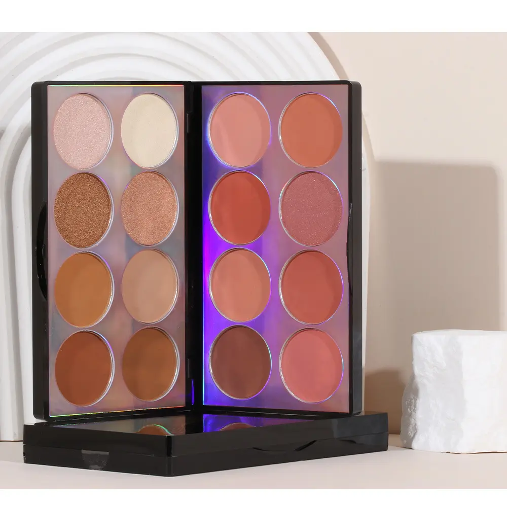 Face Blush and Contour Powder Palette, Matte Texture with Smooth Application, Natural Cheek Color for Everyday Makeup, Office Use, Travel and Simple Beauty Routines