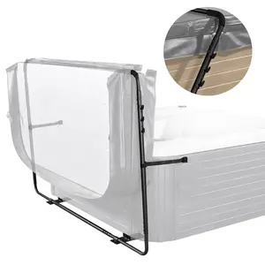 VEVOR Hot Tub Cover Lift, Spa Cover Lift, Height 31.5" - 41.3" Width 53" - 92.5" Adjustable, Installed at the Bottom on One Side, Suitable for Various Sizes of Rectangular Bathtubs, Hot Tubs, Spa