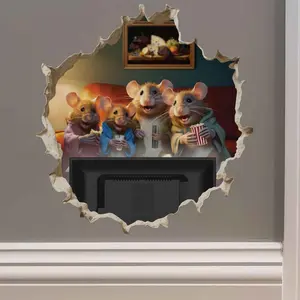 Movie Night Mouse Hole Decal Movie Night Mouse Hole Decal