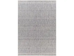 Livabliss EAG2410-67RD 79x79 in. Eagean Taupe Polypropylene Outdoor Round Rug - Bohemian Area Rug, Boho Style, Global Style, Multi-Color, Boho Style Rug
