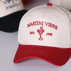 Custom Martini Vibes hat, Personalized Trucker Hat Custom Embroidered Hat, Bachelor Party Hat, Girls Trip Hat 25072903