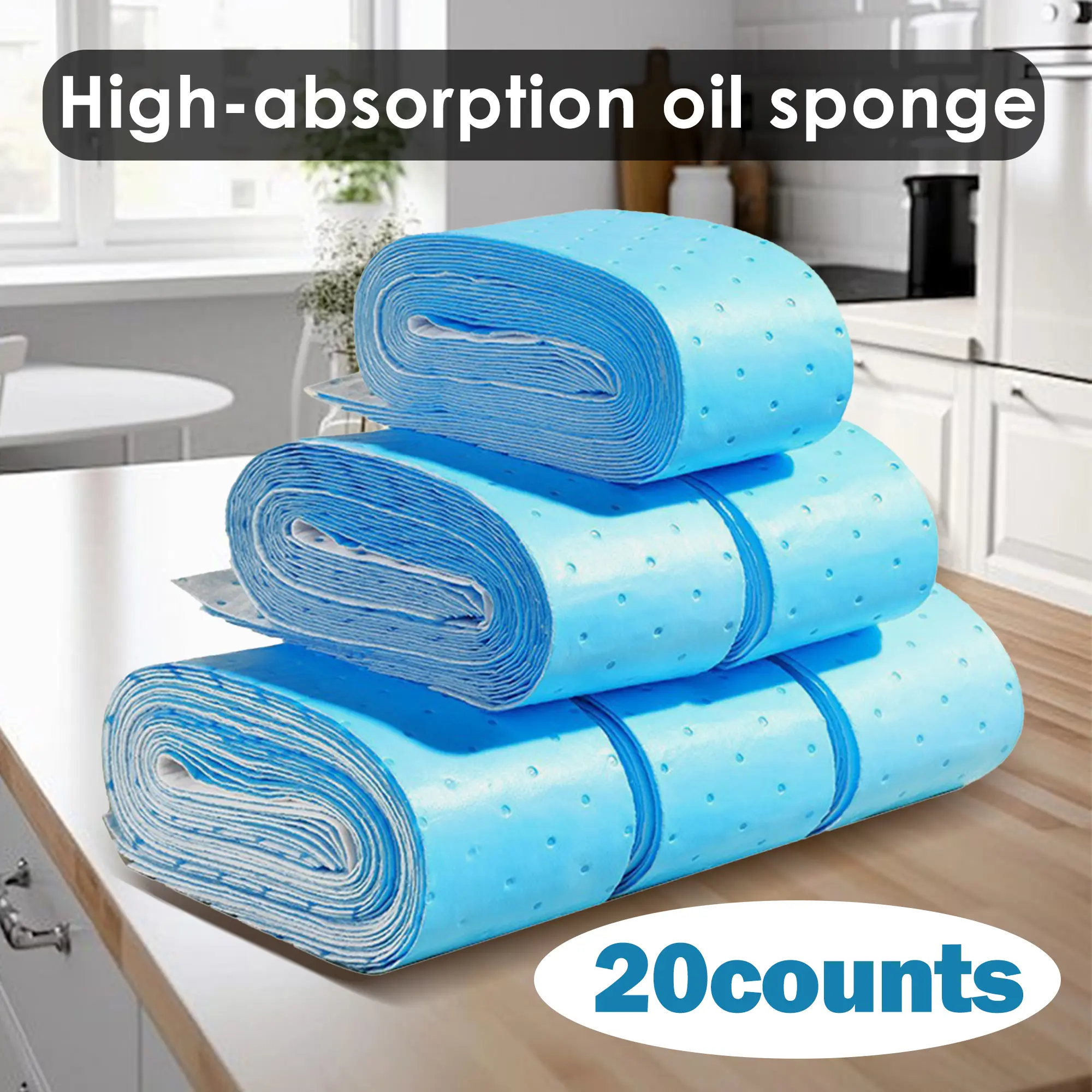 20 Counts Disposable Kitchen Range Hood Oil Filter Paper, Range Hood Oil-absorbing Cotton, Non-Woven Cooker Hood Extractor Fan Filter for Hood Maintenance