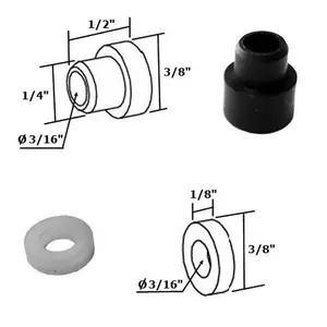 Shower Door Nylon Bushing and Washer Kit for Framed Pivot Shower Doors
