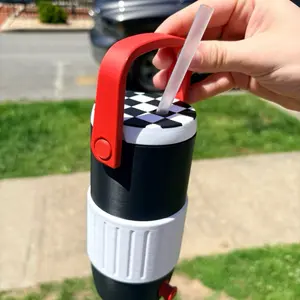 Checkered Can Coozy, Insulated Beverage Holder for Cans, Keep Drinks Cold or Hot, Portable Outdoor Accessory