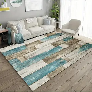 [1pc Anti-Slip Drawing Sponge Rug] 1pc Vintage Board Drawing modern rug