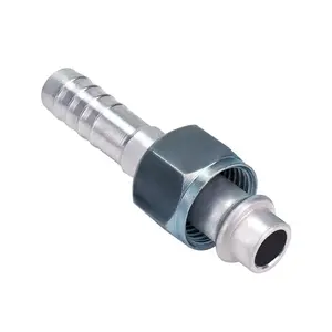 #10 13mm 5/8 Fitting Straight O-Ring Female Barbed Fitting Thread 7/8"-14 for A/C Air Conditioning Standard Barrier Hose