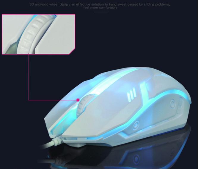 GTX300 Gaming CF LOL Gaming Keyboard Mouse Glowing Set