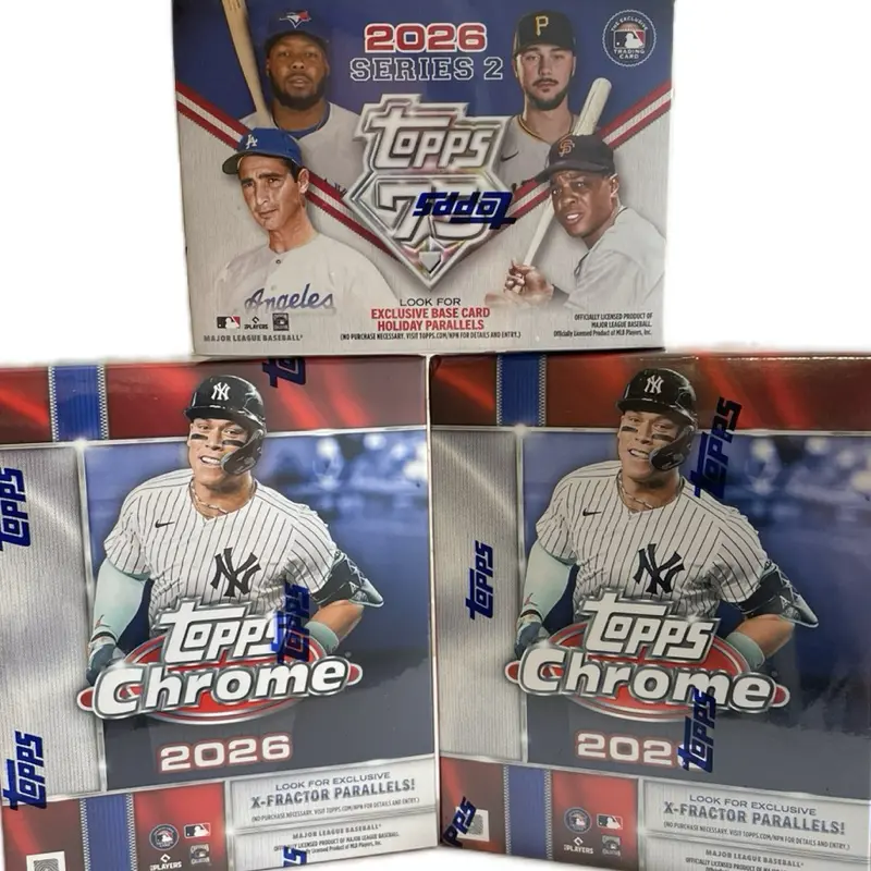 MLB#131 3-BOX PYT: TOPPS CHROME 2026 MEGA BOX x2 & S2 BLASTER BOX x1 PICK.YOUR.TEAM! BASEBALL CARD PACKAGE All cards ship BYTEAM!