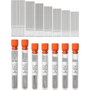 Large Eye Blunt Tapestry  (Pack of 70) - 7 Sizes with 7 Storage Tubes - Stainless Steel -  for Darning, Embroidery, -Stitching, Crafting, Knitting, Weaving, and DIY
