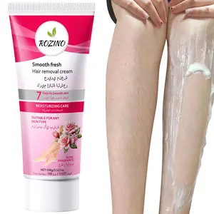 Rose Scented Full Body Hair Remover Cream, Gentle & Non-Irritating, Moisturizing Ingredients, Suitable for All Skin Types, Smooth & Hydrated Skin