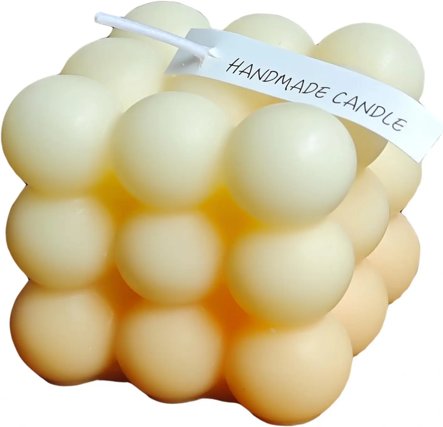 SAIONJI Handmade Cozy Bubble Candle - 2.3"x2.3" Gradual Color Home Decor, Ideal for Teen Girls' Room, TikTok Aesthetic Gift