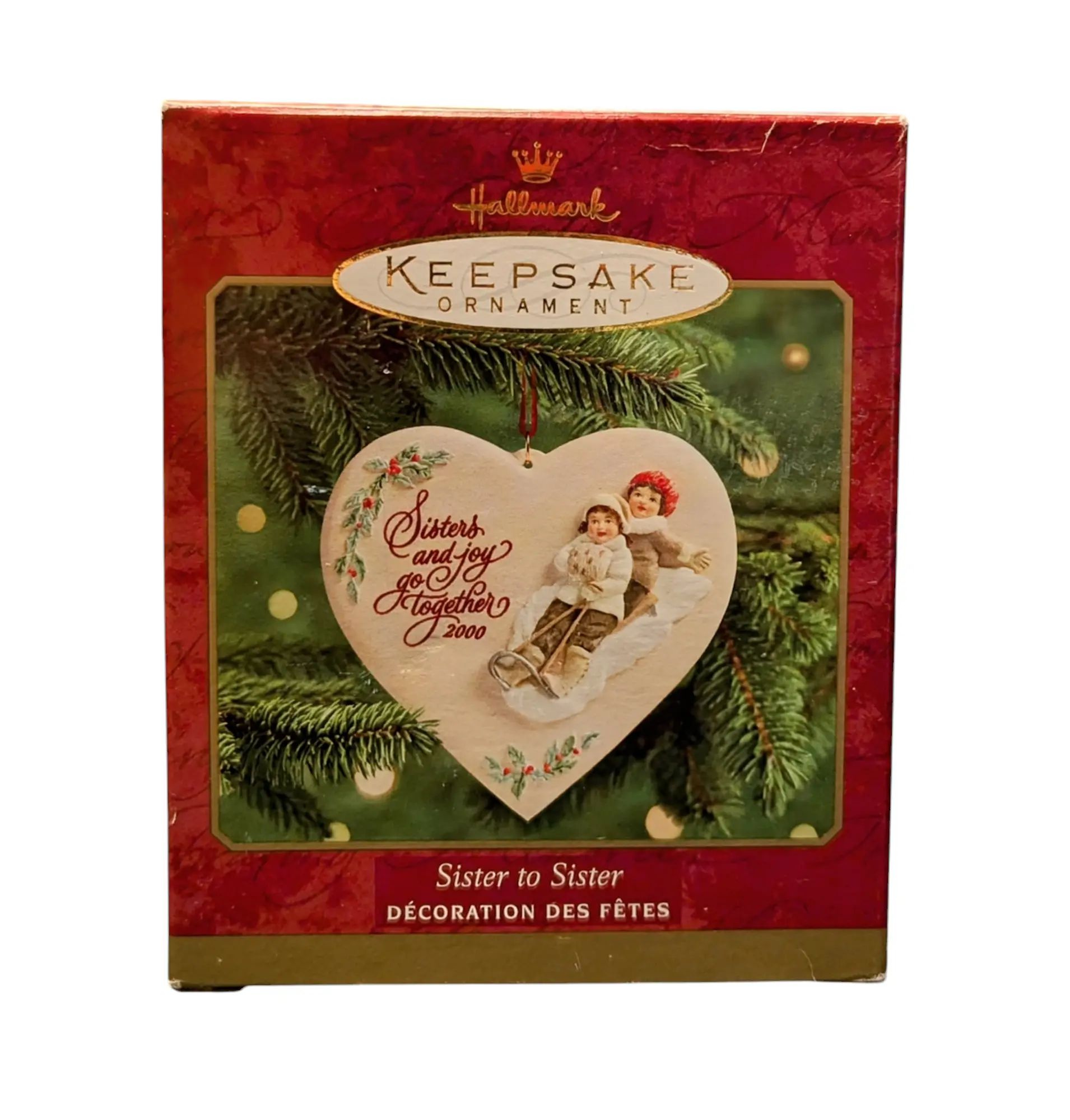 2000 Hallmark Keepsake Sister To Sister Ornament