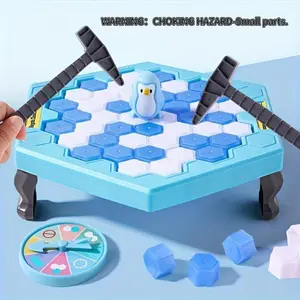 Save Penguin Ice Breaking Table Game, 1 Set Ice Breaking Board Game, Novelty Game Interactive Toy, Family Board Games