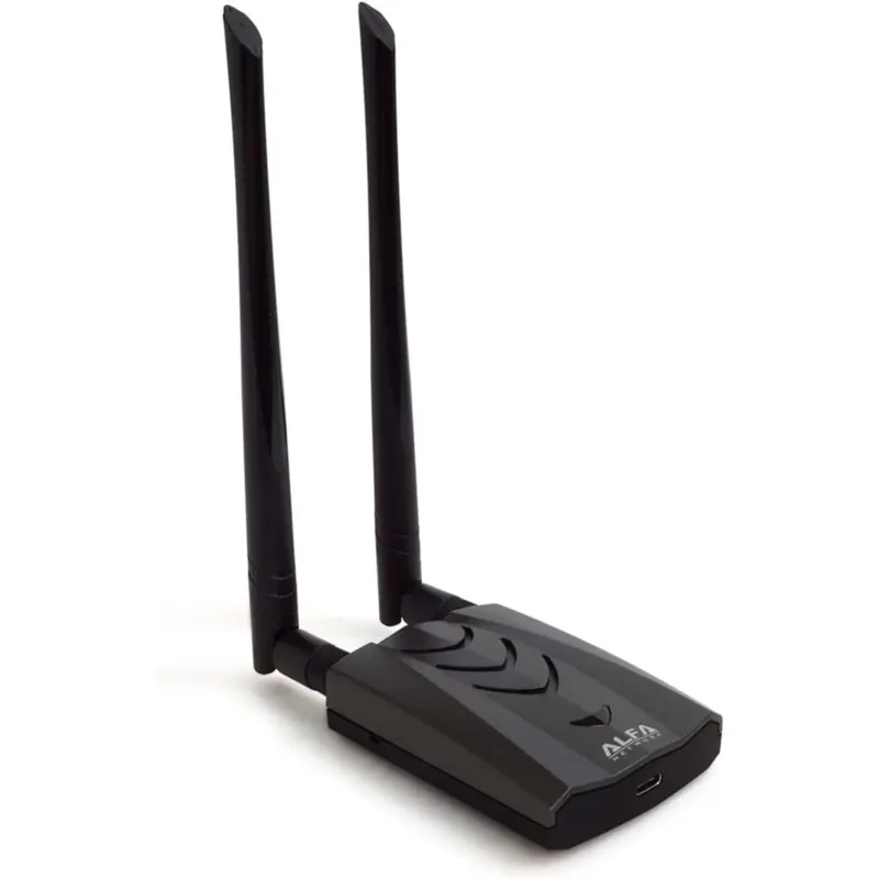 Alfa AC1200 USB WiFi Password Adapter 867Mbps Long-Range Dual Band Network Adapter with USB 3.0 Type-C