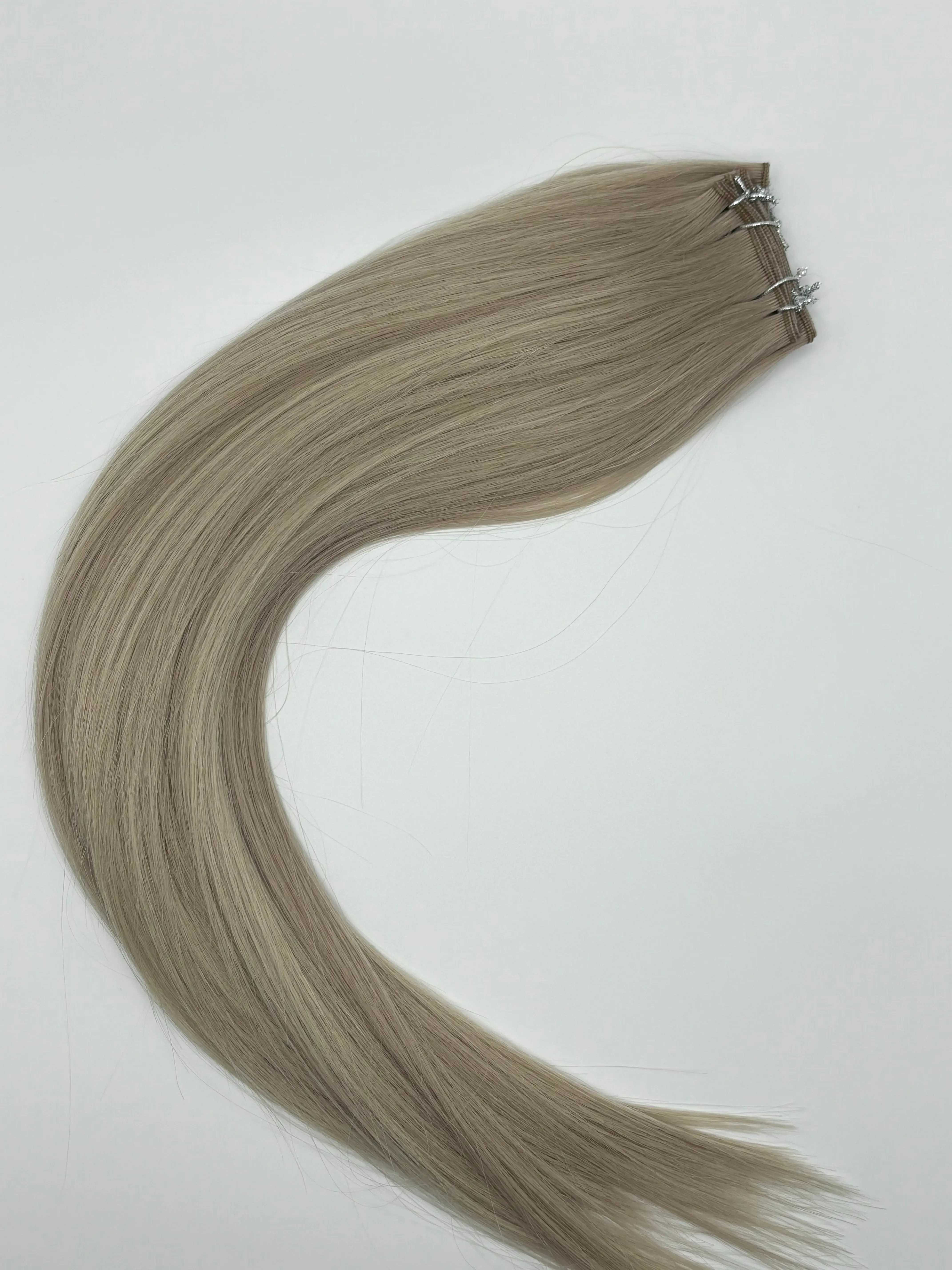 ALT Hair Extensions Crema Micro Weft Human Hair Extensions - 18B/1006 Rooted Color, 60g Weight