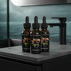 Men's Tropics Beard Oil, Hair Care for Beard Grooming