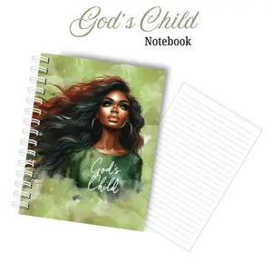 God's Child Notebook with Inspirational Design and Lined Pages for Writing