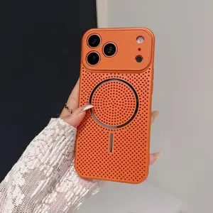 Phone Case - Instantly Transforms Your Iphone 17 Air, 16 Plus, 15, 14 Pro, 13 Pro Max, Or 12 Into a Magnetic Case with a Honeycomb Design, Featuring Ventilation Holes And a Lens Cover
