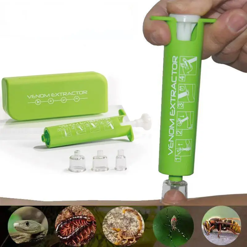Portable Manual Mosquito Bite Suction Tool, Mosquito Bite Venom Extractor, Outdoor Emergency Equipment, Hiking & Fishing Survival Equipment
