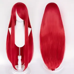 32" Long Straight Synthetic Wig with Bangs - Heat Resistant, Versatile Black Hair for Women, Ideal for Cosplay, Halloween & Daily Use