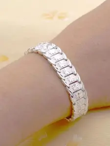 Silver Creative 12mm Coin Wide Bracelet - simple and elegant - Allergy-proof - perfect for everyday wear and parties - the perfect fashion jewelry gift bangle healing jewelry Copper Bracelet