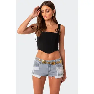 Genevive Woven Stretch Corset