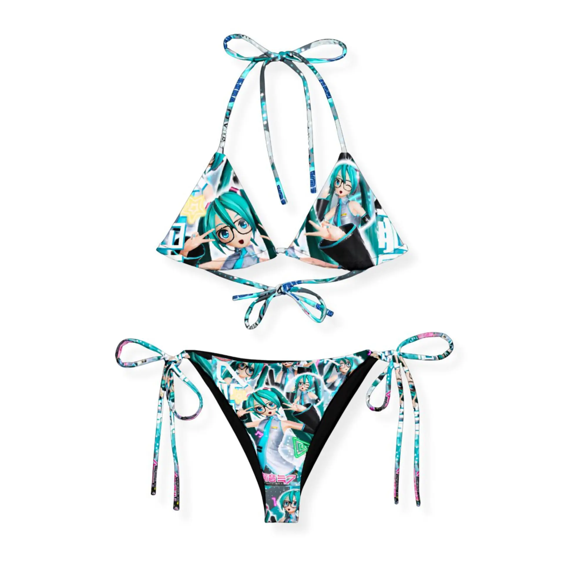 Y2K Inspired Kawaii Harajuku Cyber Rave Bikini