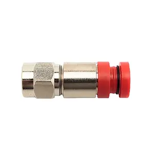Amphenol TFC-QC2QS-59U-3LC-RED RG59 Coaxial Compression Connector (50 Pack)