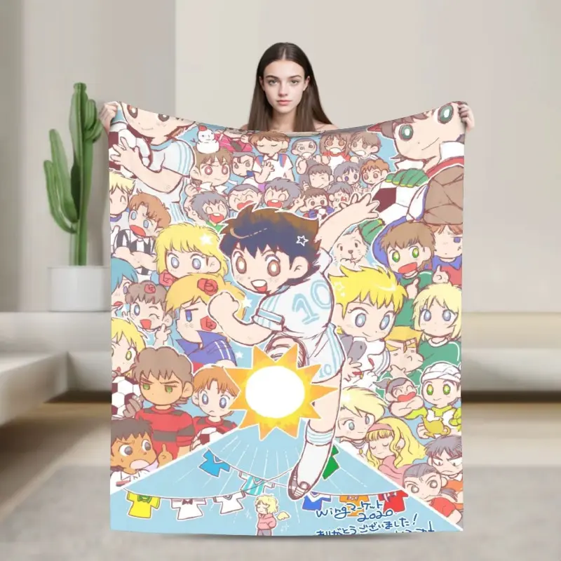 Captain Tsubasa Super Soft Flannel Blanket - Ideal Birthday Gift for Children, Perfect for Home, Office Use (Textiles Bedding Blankets & Throws), Baby