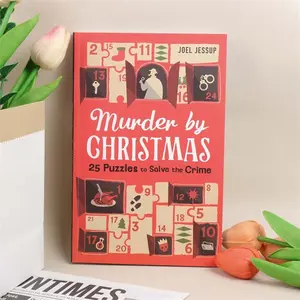 New Murder by Christmas Mystery Game, 25 Detective Puzzles, Perfect for Suspense Lovers & Christmas Theme Readers, Model_xinghao Hb-001