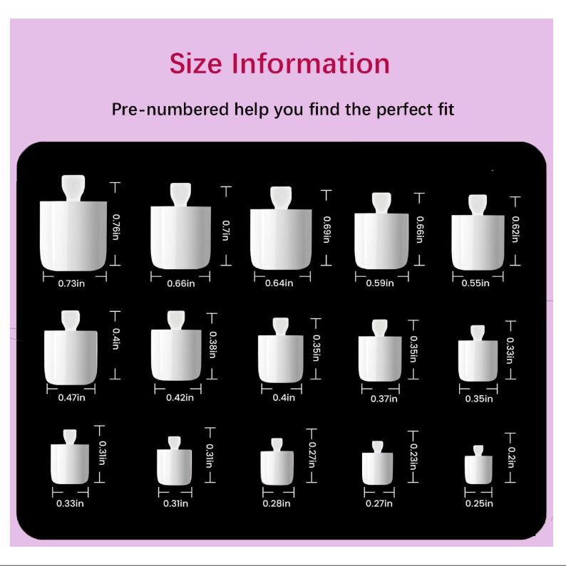 Swritatsk White Toe Nail Press Ons, Press On Toenails for Women, 150pcs White Toe Press On Nails tips, Fake Toenails Acrylic Toe Nail Tips Short Square False Toenails Artificial DIY 15 Sizes