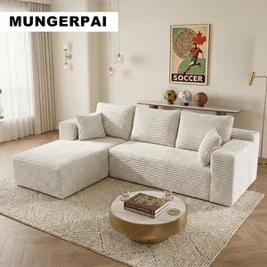 （2 packages shipped）off-white Boneless Sectional Couch Bean Bag Sofa, No Assembly Required, 5-Second Expansion Modular Furniture, Free Combination Living Room Sofa, Dorm Essentials, Queen Size Mattress Alternative, Bed Frame for Queen, Sofas Para Sala