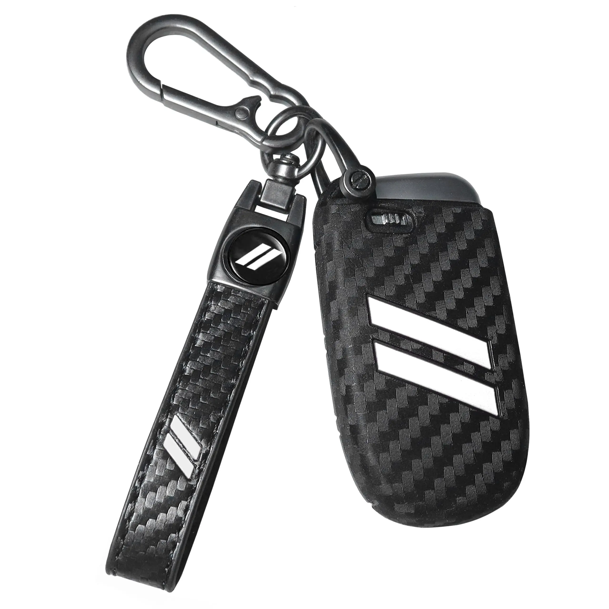 Carbon Fiber White Trim