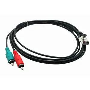 AMERICAN RECORDER RJ45 (male) to Dual RCA (male) Cable for AXIA - 6 feet