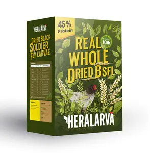 Heralarva 10LB Non GMO Black Soldier Fly Larvae for Chickens 85X More Calcium Than Mealworms High Protein Grubs for Strong Eggshells Healthy Feathers And Growth