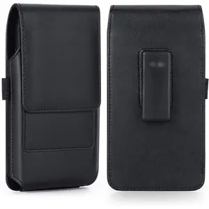 Galaxy S24-20 Phone Holster - Leather Belt Clip Case With 360 Rotation - Limited to S24, S23, S22, S21, S20, S10, S9, S8, S7 Edge +  14 Pro