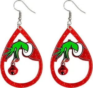 Christmas Earrings for Women – Festive Red, White & Green Holiday Jewelry | Cute Xmas Gift Earrings for Girls, Friends & Party Outfits