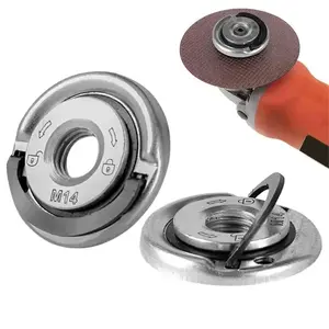Angle Grinding Tool Flange Nut, 1 Count 5/8 Inch -11 Quick Clamping Nut, Angle Grinding Tool Flange Locking Nut, Power Tool Accessories for Replacement & Fixing Cutting Disc, Hardware