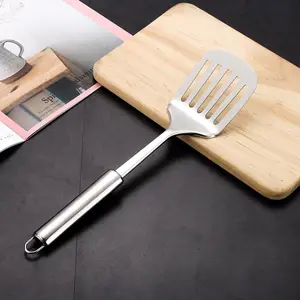 Stainless Steel Kitchen Spatula, Slotted Turner, Kitchen Cooking Spatula, Saute Steak Burger Butter Tool, Household Cooking Utensils
