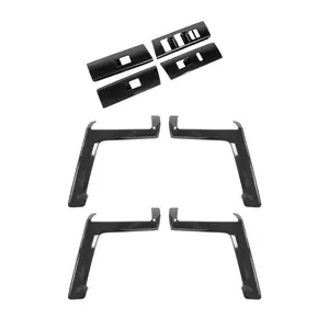 For 2010+ 4Runner Interior Door Handle Window Lift Switch Button Panel Trim Cover Kit