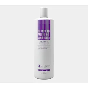 Blonde + Violet Conditioner 16 FL OZ - Suitable for Yellow & Gray Hair, Contains Argan Oil & Coconut Oil for Deep Hydration and Color Protection