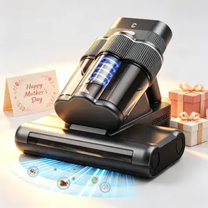 [Mother’s Day] Mattress Vacuum Cleaner for Dust Mites Removal, Handheld Vacuum with UV-C Light & Safe-Temp 140℉ Heat & 20Kpa Powerful Suction & Triple-Cup & Aroma Tablet, Bed Vacuum Cleaner for Bed, Sofa, Couch, Carpet, Pet