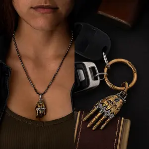 Robotic Mechanical Hand Necklace